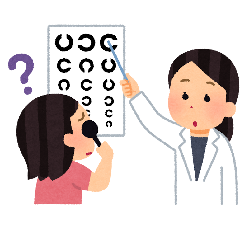 視力検査のイラスト