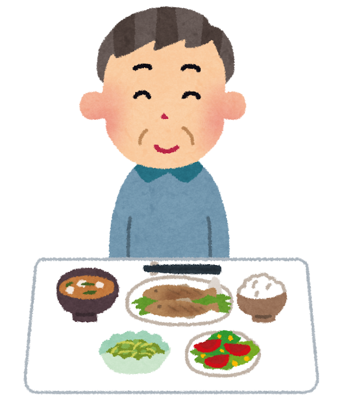 バランスのとれた食事のイラスト