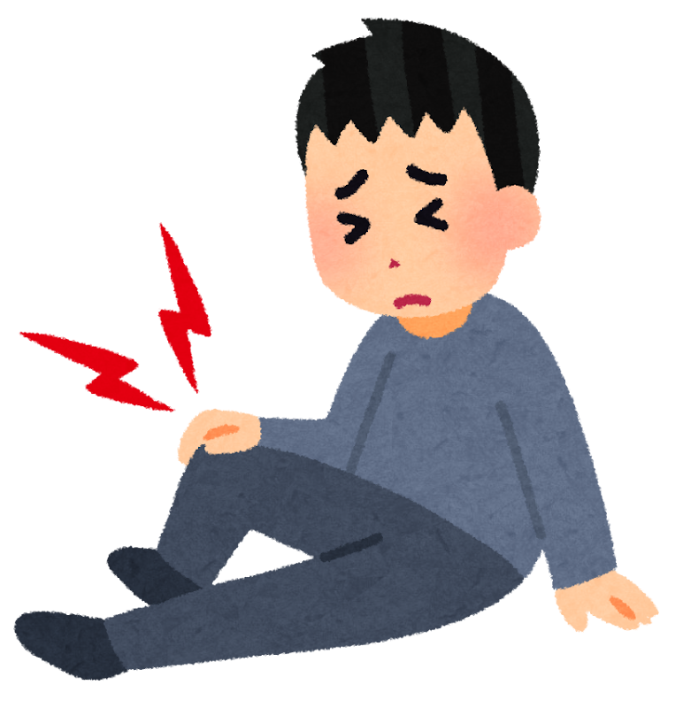 ひざの関節痛のイラスト