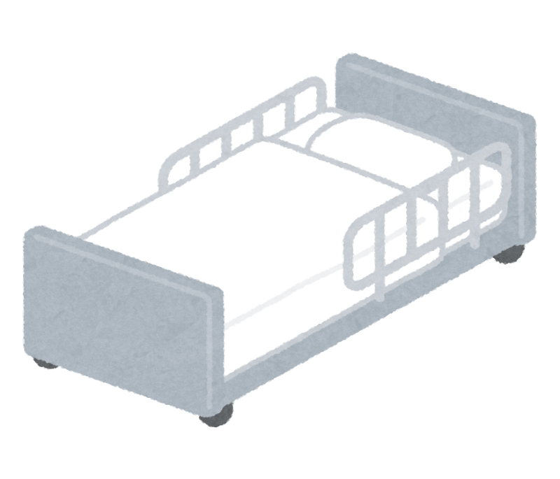 Torapon 病院のベッドのイラスト