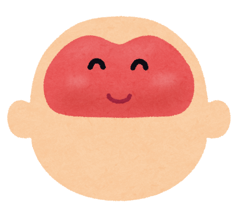 Torapon にっこり笑う健康な脳のキャラクターのイラスト